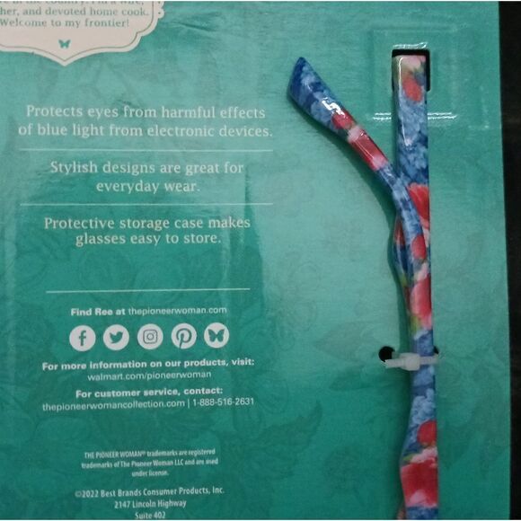 3 for $26 - The pioneer Woman Blue Light Screen Protection Glasses Set of 2 - Picture 4 of 5